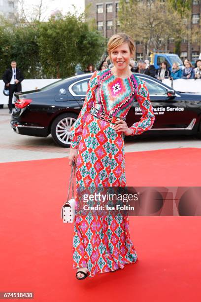 German actress Franziska Weisz during the Lola - German Film Award red carpet arrivals at Messe Berlin on April 28, 2017 in Berlin, Germany.