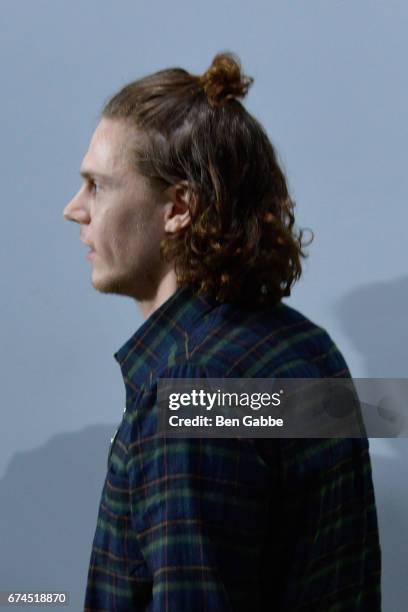 Actor Evan Peters attends the Build Series to disucss the new film "Dabka" at Build Studio on April 28, 2017 in New York City.