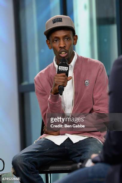 Actor Barkhad Abdi attends the Build Series to disucss the new film "Dabka" at Build Studio on April 28, 2017 in New York City.