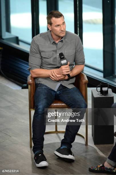Animal trainer Brandon McMillan attends AOL Build Series to discuss "Lucky Dog Lessons: Train Your Dog In 7 Days" at Build Studio on April 28, 2017...