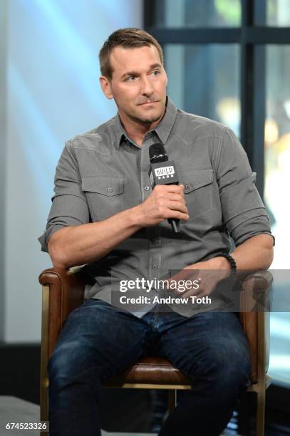 Animal trainer Brandon McMillan attends AOL Build Series to discuss "Lucky Dog Lessons: Train Your Dog In 7 Days" at Build Studio on April 28, 2017...