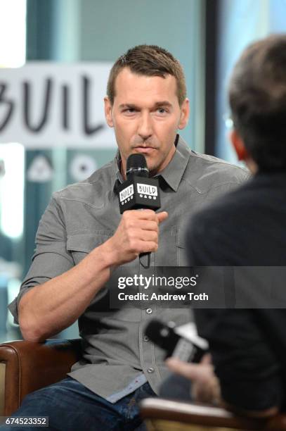 Animal trainer Brandon McMillan attends AOL Build Series to discuss "Lucky Dog Lessons: Train Your Dog In 7 Days" at Build Studio on April 28, 2017...