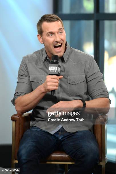 Animal trainer Brandon McMillan attends AOL Build Series to discuss "Lucky Dog Lessons: Train Your Dog In 7 Days" at Build Studio on April 28, 2017...