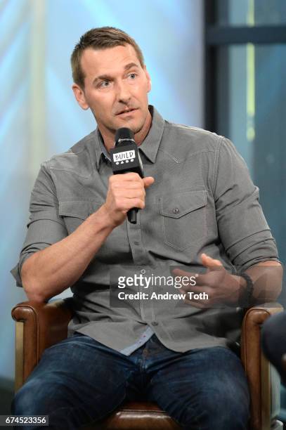 Animal trainer Brandon McMillan attends AOL Build Series to discuss "Lucky Dog Lessons: Train Your Dog In 7 Days" at Build Studio on April 28, 2017...