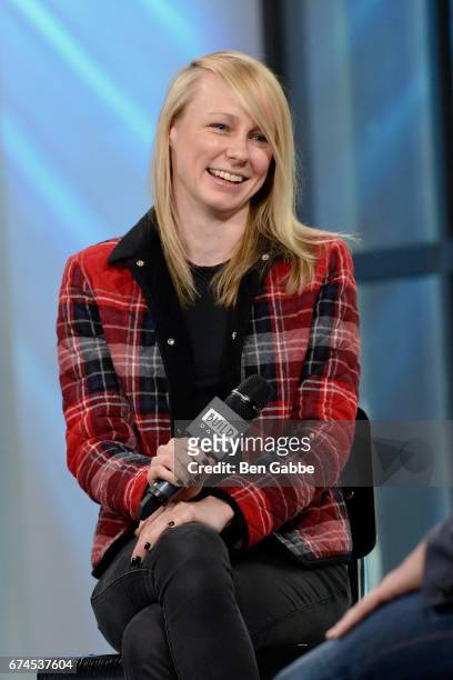 Screenwriter Kitty Green attends the Build Series to discuss the film "Casting JonBenet" at Build Studio on April 28, 2017 in New York City.