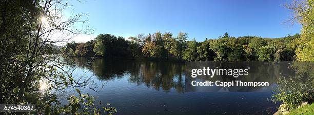 last week of summer - river androscoggin stock pictures, royalty-free photos & images