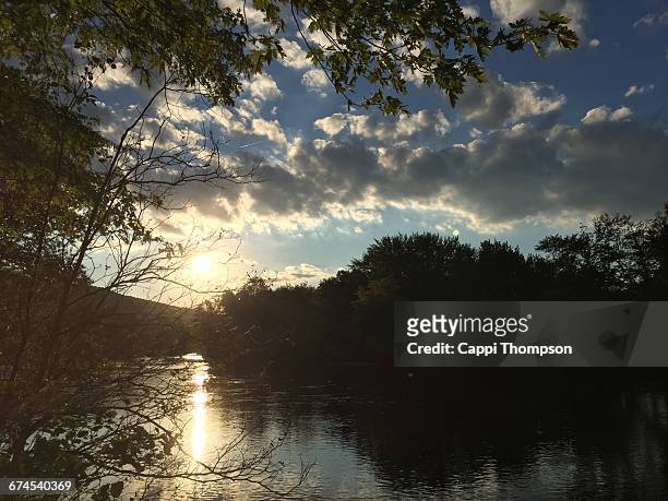 last week of summer - river androscoggin stock pictures, royalty-free photos & images