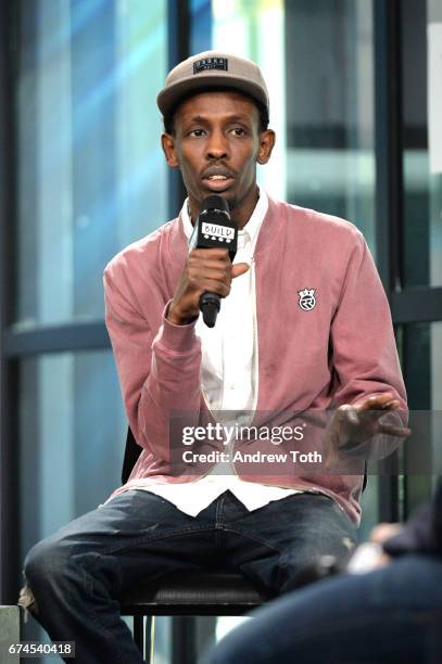 Barkhad Abdi attends the Build Series to discuss the new film 'Dabka' at Build Studio on April 28, 2017 in New York City.