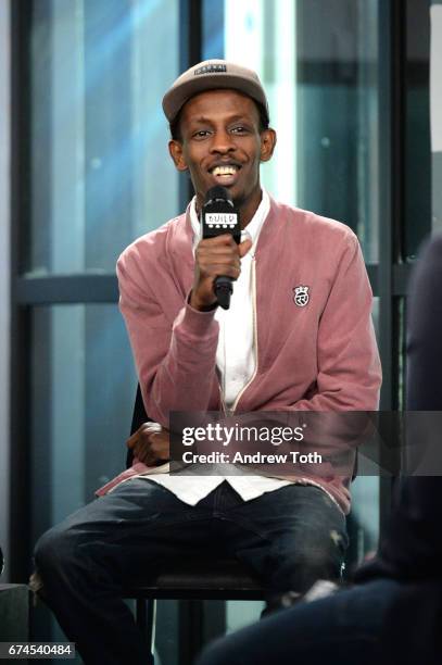 Barkhad Abdi attends the Build Series to discuss the new film 'Dabka' at Build Studio on April 28, 2017 in New York City.