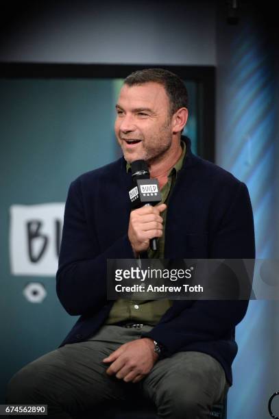 Liev Schreiber attends the Build Series to discuss the film "Chuck" at Build Studio on April 28, 2017 in New York City.