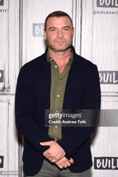 Liev Schreiber attends the Build Series to discuss the film "Chuck" at Build Studio on April 28, 2017 in New York City.