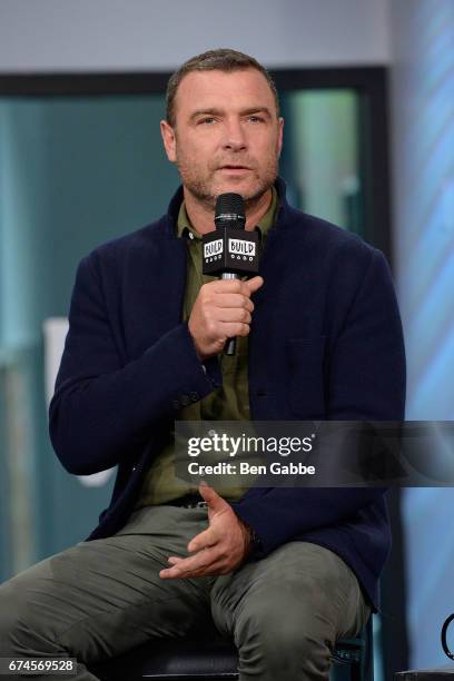 Actor Liev Schreiber attends the Build Series to discuss the new film 'Chuck' at Build Studio on April 28, 2017 in New York City.