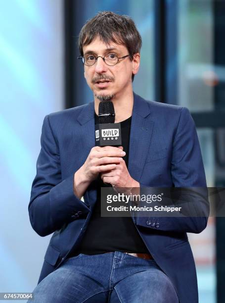 Director Philippe Falardeau speaks on stage at Build Series Presents Liev Schreiber, Philippe Falardeau and Chuck Wepner Discussing "Chuck" at Build...