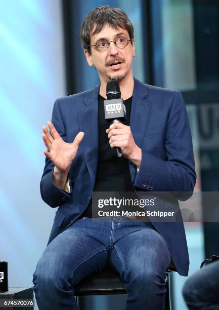 Director Philippe Falardeau speaks on stage at Build Series Presents Liev Schreiber, Philippe Falardeau and Chuck Wepner Discussing "Chuck" at Build...