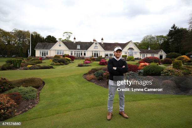 Mark Sparrow of Halfpenny Green Golf Club during the PGA Professional Championship Midland Qualifier at Little Aston Golf Club on April 28, 2017 in...