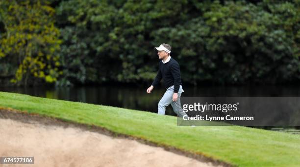 Mark Sparrow of Halfpenny Green Golf Club during the PGA Professional Championship Midland Qualifier at Little Aston Golf Club on April 28, 2017 in...