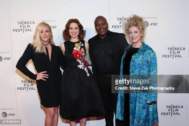 Jane Krakowski, Ellie Kemper, Titus Burgess and Carol Kane attend the screening of "Unbreakable Kimmy Schmidt" during the 2017 Tribeca Film Festival...