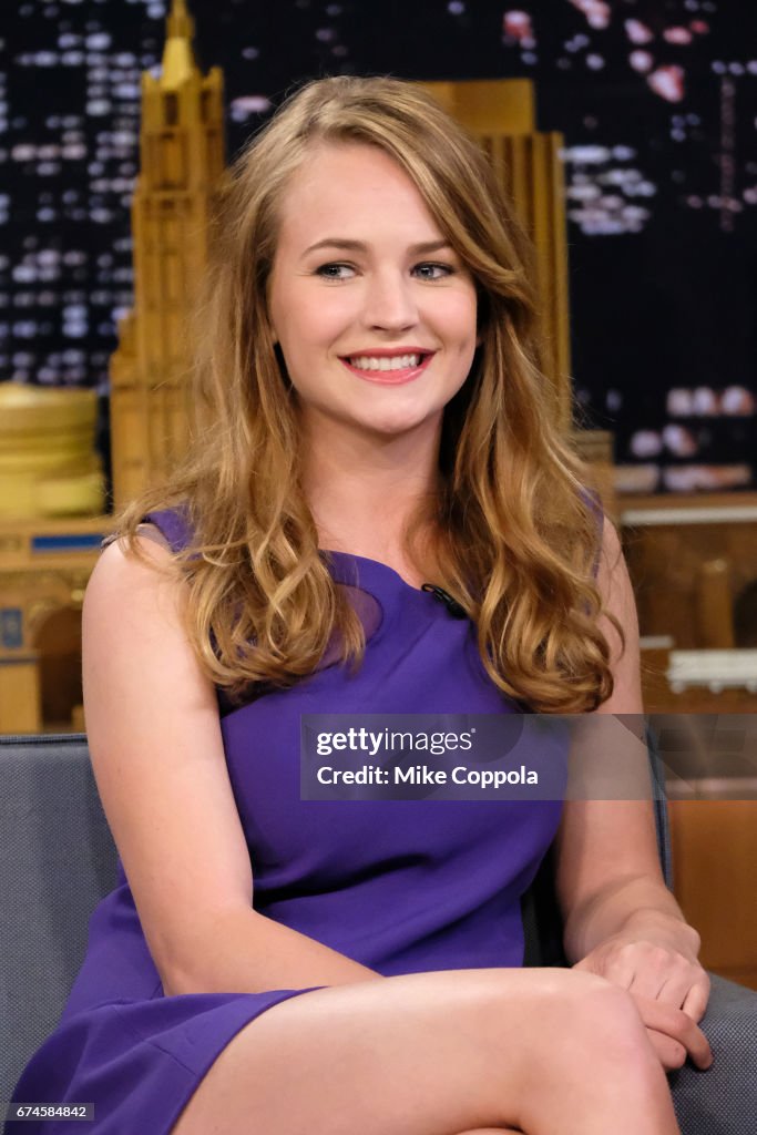 Britt Robertson Visits "The Tonight Show Starring Jimmy Fallon"