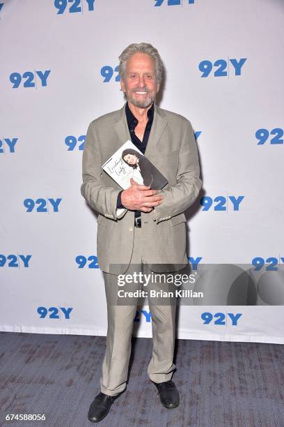 Michael Douglas attends a conversation with Sherry Lansing and Stephen Galloway event at 92Y on April 28, 2017 in New York City.