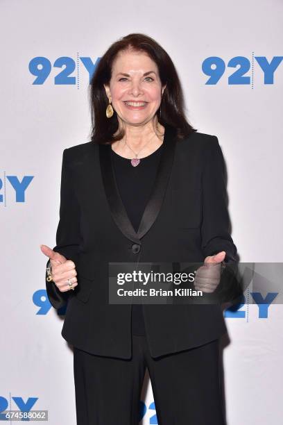 Sherry Lansing attends a conversation with Michael Douglas and Stephen Galloway at 92Y on April 28, 2017 in New York City.