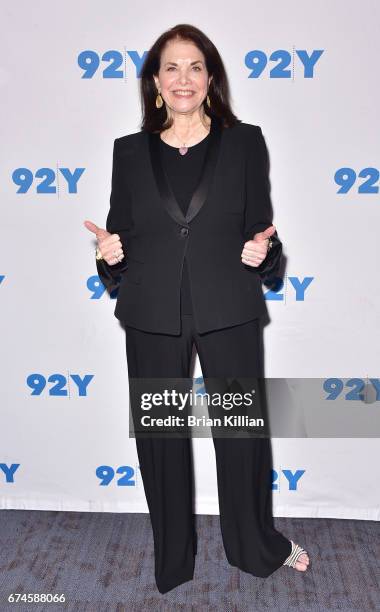 Sherry Lansing attends a conversation with Michael Douglas and Stephen Galloway at 92Y on April 28, 2017 in New York City.