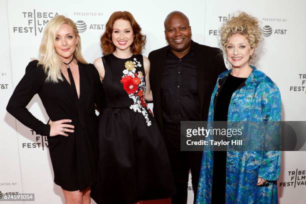 Jane Krakowski, Ellie Kemper, Tituss Burgess, and Carol Kane attend the premiere of "The Unbreakable Kimmy Schmidt" during the 2017 Tribeca Film...