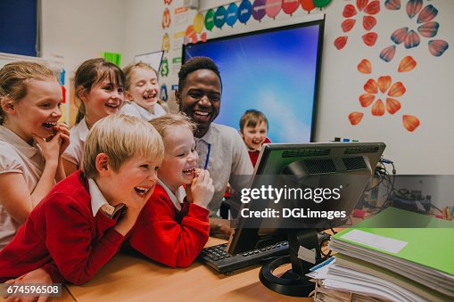 Computer Lesson At School High-Res Stock Photo - Getty Images