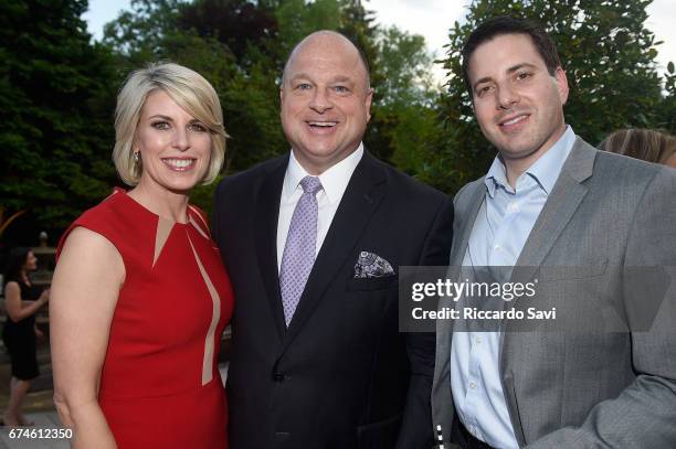 Penny Lee, David Urban and Roy Schwartz attend the Capitol File 2017 WHCD Welcome Reception at the British Ambassador's Residence on April 28, 2017...