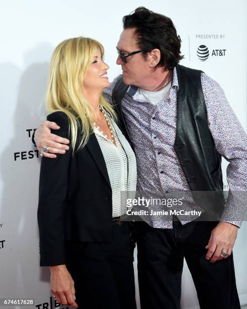 Actors DeAnna Madsen and Michael Madsen attend the "Reservoir Dogs" Screening during 2017 Tribeca Film Festival on April 28, 2017 in New York City.