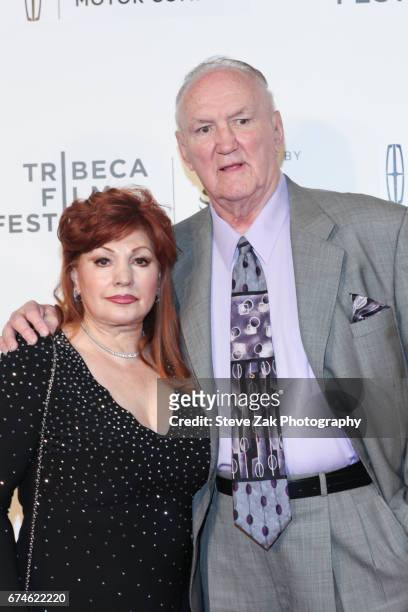Linda Wepner and Chuck Wepner attend the screening of "Chuck" during the 2017 Tribeca Film Festival at BMCC Tribeca PAC on April 28, 2017 in New York...