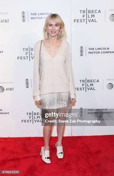 Actress Naomi Watts attends the screening of "Chuck" during 2017 Tribeca Film Festival at BMCC Tribeca PAC on April 28, 2017 in New York City.