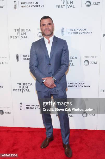 Actor Liev Schreiber attends the screening of "Chuck" during the 2017 Tribeca Film Festival at BMCC Tribeca PAC on April 28, 2017 in New York City.
