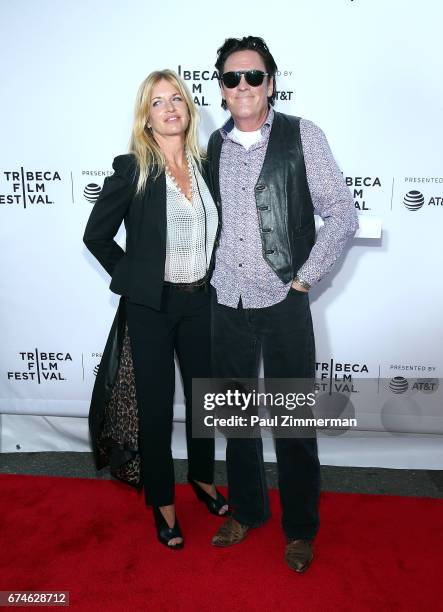 DeAnna Madsen and Michael Madsen attend the 2017 Tribeca Film Festival - "Reservoir Dogs" 25th Anniversary Screening at The Beacon Theatre on April...