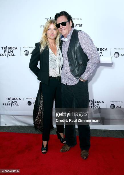 DeAnna Madsen and Michael Madsen attend the 2017 Tribeca Film Festival - "Reservoir Dogs" 25th Anniversary Screening at The Beacon Theatre on April...