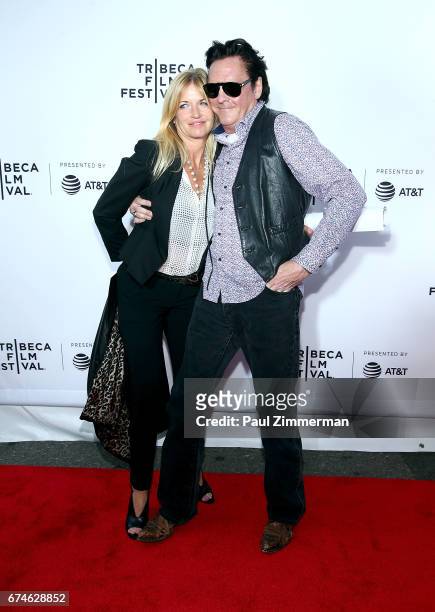 DeAnna Madsen and Michael Madsen attend the 2017 Tribeca Film Festival - "Reservoir Dogs" 25th Anniversary Screening at The Beacon Theatre on April...