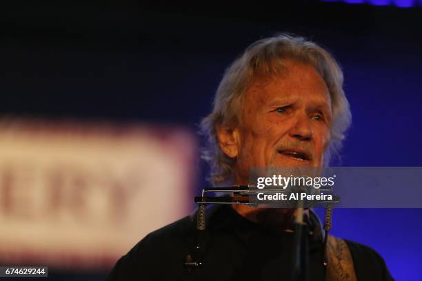 Kris Kristofferson performs at City Winery on April 28, 2017 in New York City.