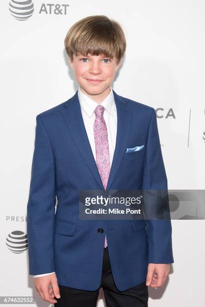 Tanner Flood attends the "Unbreakable Kimmy Schmidt" screening during 2017 Tribeca Film Festival at BMCC Tribeca PAC on April 28, 2017 in New York...