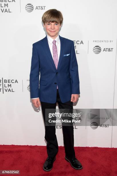 Tanner Flood attends the "Unbreakable Kimmy Schmidt" screening during 2017 Tribeca Film Festival at BMCC Tribeca PAC on April 28, 2017 in New York...