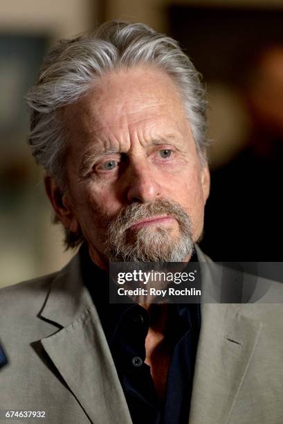 Michael Douglas attend Sherry Lansing In Conversation With Michael Douglas & Stephen Galloway at 92nd Street Y on April 28, 2017 in New York City.