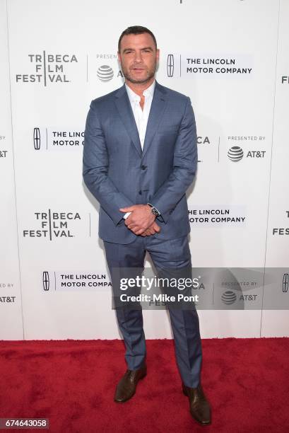 Liev Schreiber attends the "Chuck" screening during the 2017 Tribeca Film Festival at BMCC Tribeca PAC on April 28, 2017 in New York City.