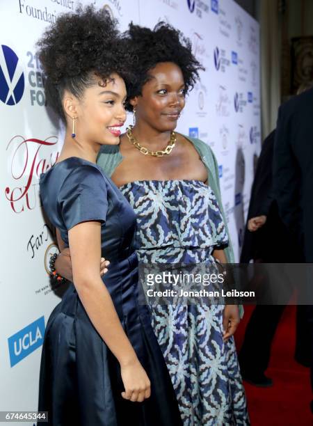 Actress Yara Shahidi and Shahidi and mother Keri Shahidi attend the UCLA Jonsson Cancer Center Foundation Hosts 22nd Annual "Taste for a Cure" event...