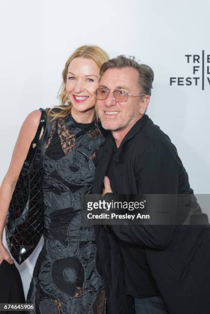 Nikki Butler and Tim Roth attend "Reservoir Dogs" 25th Anniversary Screening during the 2017 Tribeca Film Festival at Beacon Theatre on April 28,...
