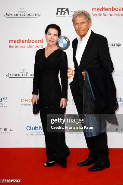 Gudrun Landgrebe and her husband Ulrich von Nathusius during the Lola - German Film Award red carpet arrivals at Messe Berlin on April 28, 2017 in...