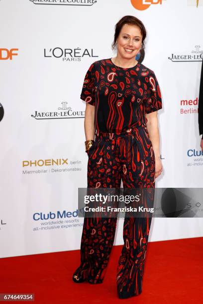 Eva Loebau during the Lola - German Film Award red carpet arrivals at Messe Berlin on April 28, 2017 in Berlin, Germany.