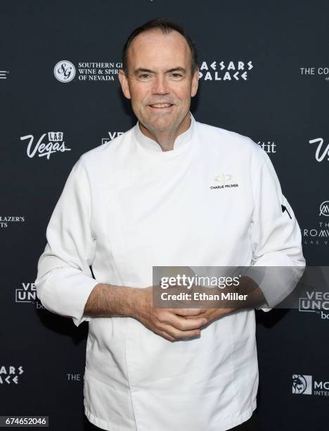 Chef Charlie Palmer attends the 11th annual Vegas Uncork'd by Bon Appetit Grand Tasting event presented by the Las Vegas Convention and Visitors...