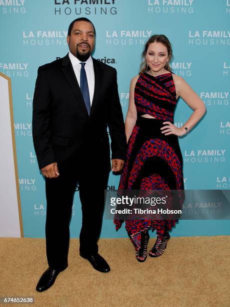 Ice Cube and Blair Rich attend the LA Family Housing 2017 Awards at The Lot on April 27, 2017 in West Hollywood, California.