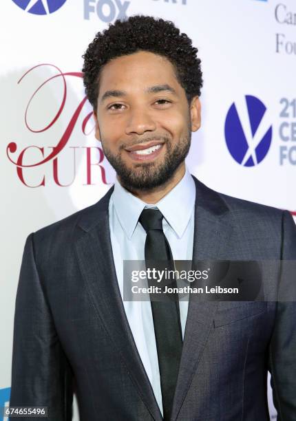 Actor Jussie Smollett attends the UCLA Jonsson Cancer Center Foundation Hosts 22nd Annual "Taste for a Cure" event honoring Yael and Scooter Braun at...