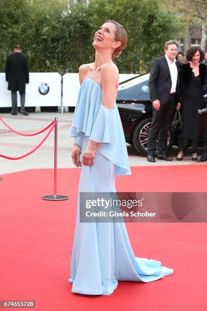 Lisa Martinek during the Lola - German Film Award red carpet arrivals at Messe Berlin on April 28, 2017 in Berlin, Germany.