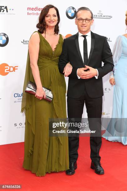 Natalia Woerner and her boyfriend, german federal minister of justice, Heiko Maas during the Lola - German Film Award red carpet arrivals at Messe...