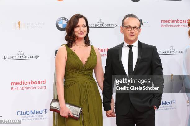 Natalia Woerner and her boyfriend, german federal minister of justice, Heiko Maas during the Lola - German Film Award red carpet arrivals at Messe...